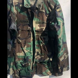 Camo Military Jacket Shirt Blouse